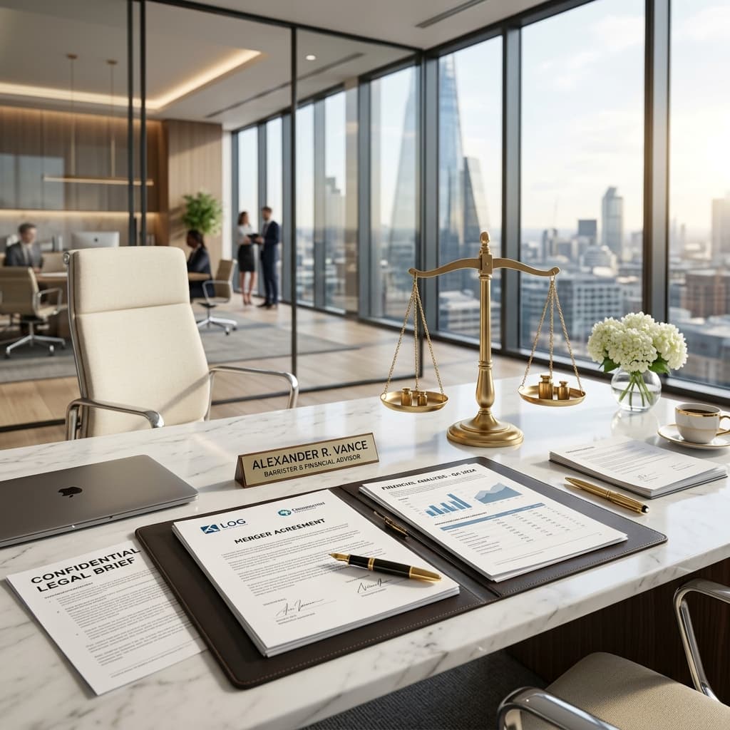 Oficina moderna, elementos legales y contables